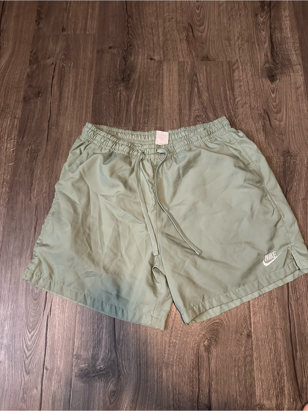 Nike Olive Green Men's Athletic Swim Shorts